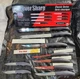 Forever Sharp Classic Series 9 Piece Knife Set Surgical Stainless Steel Knives 
