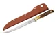 SZCO Supplies 12&rdquo; Faux Stag Handle Full Tang Outdoor Fishing Fillet Knife With