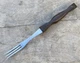 Vintage CUTCO No. 1726 USA Brown Mottled Swirl Chef Cooking Kitchen Serving Fork