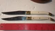 2 Bee Jean Dubost Laguiole white handles French Steak Knives Nomostang Deals