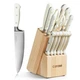 Cuisinart 15 Piece Cutlery Set with Block - White (C77WTR-15P)