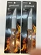 (2) Good Cook Serrated Steak Knife 5" Stainless Steel Blade Hardwood Handle New