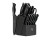 HUNTER.DUAL 15 Pcs Black knife sets - Black