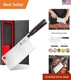 Cleaver Knife 7 Inch Meat Cleaver, Japanese High Carbon Stainless Steel Butch...
