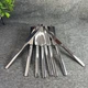 Culina 9" Steak Knives Full Tang Seamless Serrated Stainless Steel Set Of 8