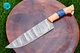 CUSTOM MADE FORGED DAMASCUS STEEL BLADE CHEF KNIFE UTILITY KITCHEN KNIFE 2696