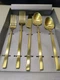 Cambridge  Damaris Champagne Satin 20-Piece Flatware Set N/O