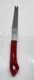 Vintage Quikut Quikkle Bread Knife Stainless Steel Slicing Serrated USA Red
