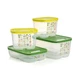 Tupperware FridgeSmart 4-Pc Food Storage Container Set - Dishwasher Safe New