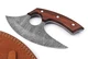 Handmade Damascus Steel Ulu Knife - Fixed Blade knife for Chopping Boning Sli...