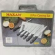 Maxam Kitchen Knife Cutlery Set with Cutting Board in Case