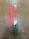 Kuhn Rikon Switzerland 11" Watermelon Serrated Colori Knife with Matching Sheath