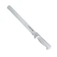 Dexter Basics Stainless Steel Scalloped Slicer with White Handle - 10"L Blade