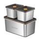 MAXCOOK Stainless Steel Food Containers with Lids, 18.6 oz & 71 oz Food Storage