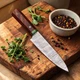 Custom Made Forged Damascus Steel Chef Knife Utility Kitchen Knife 2840