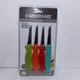 Farberware PARING KNIFE SET 4 pc Plastic/Stainless Steel Kitchen New