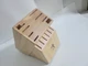 ZWILLING J.A. HENCKELS STATEMENT HARDWOOD 14-SLOT KNIFE STORAGE BLOCK ONLY NEW!