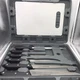 Maxam&reg; Knife Set In Case 5 Knives Sharpener Cutting Board NWTF On Case