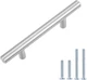Amazon Basics Euro Bar Cabinet Handles, Drawer Pulls, Kitchen Cabinet Hardware, 