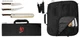 Shun Kanso 5" Honesuki 6.5" Boning/Fillet 12" Brisket Knife & Roll 4 PC BBQ Set