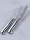 2pc McCook 4.5-in STEAK Knives, SERRATED Blade & Handle Forged from GERMAN Steel