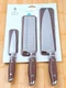 PIONEER WOMAN 3-Piece Cutlery Set, 8" CHEF'S, 6.5" NAKIRI, & 3.5" PARING Knives