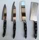 CUTCO Knife Lot of 4 Brown Swirl Handle #1738 #1728 #1735 #1737 Meat Cleaver