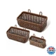 AceList Wall Hanging Basket, Boho Style Hand-Woven Hanging Storage Baskets - Set