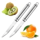 Giantree 2 Pcs Stainless Steel Citrus Knife, Curved Serrated Knife for