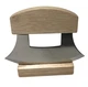 New Alaska Arctic Mezzaluna Chopper Plain Handle ￼ULu Knife With Stand 6&rdquo;