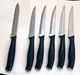 6 STEAK KNIVES -J.A. HENCKELS Silver Cap 13579-120 4.75&rdquo; (5) / 13570-130 (1) 5"