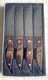 Dansk Master Series Set of 4 4.5" Steak Knives Full Tang, Pakka Wood Handle VGC
