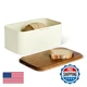 Retailer Basics Carbon Steel Bread Acacia Wood Lid Lid Doubles As Cutting Board