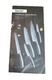 hecef Premium Kitchen Knife Set of 5 German Steel Satin Finish Extra Sharp Blade