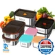YUANYE 9 Pack 50/34/27/6oz Stainless Steel Food Storage Containers Sets, Leak-Pr