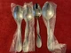 Oneida SATIN AQUARIUS -  Stainless 4pc. Serving Spoons New Old Stock