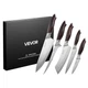 VEVOR Kitchen Knife Set 5 PCS Professional Sharp Knife Set with Ergonomic Handle