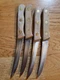 4 - Chicago Cutlery Walnut Handle 103S Steak Knives Beautiful EUC Made USA 🇺🇸 