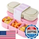 LOROTOCO 2Pack Silicone Reusable Snack Containers with Lids | Small 3-Compartmen