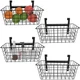 MaraFansie Basket with Hook, Grid Storage Basket, Over the Cabinet Door Organize