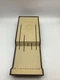Cutco Steak Knife Holder, Five Slots, Wall/Drawer Brown & Beige Textured Plastic