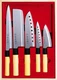 Japanese Hidemoto Kitchen Chef's Knife 5pcs Set Sushi Sashimi Santoku SP-005 