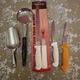 Mundial Carving Knife & Fork Set w/ NSF Commercial Knives & Scoop Daily Chef Lot