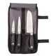 Mercer Culinary Genesis&reg; 4-Piece Knife Starter Set w/ Heavy Duty Pocket Roll