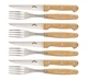Jim Beam Set of 8 Ideal, Chicken, Pork and More-Steak Knives and Forks Made of