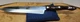 70's CUTCO Knife 1725 9&rdquo; Blade Brown/Orange Marbled Handle USA Hippie Years