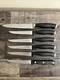 Calphalon CONTEMPORARY 4.5" Replacement Serrated STEAK KNIVES Lot Of 5 + Utility