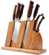 TUO Fiery Series 8-Piece Chef Knife Set &ndash; German Steel, Wooden Block, Shears