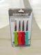 NEW Farberware 5215732  3" PARING KNIFE SET 4 pc Plastic/Stainless Steel Kitchen
