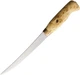 New Wood Jewel Fillet Knife Curly Birch 23F